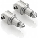 Adaptér RIZOMA pro stupačky řidiče TOURING pro motocykly KAWASAKI ER-6, Versys, hliník (2ks) - Hliník | Zboží Auto