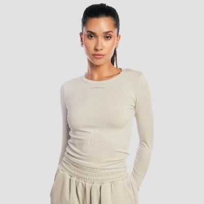 GymBeam Women‘s Aura Long Sleeve T-Shirt Grey – Zboží Dáma