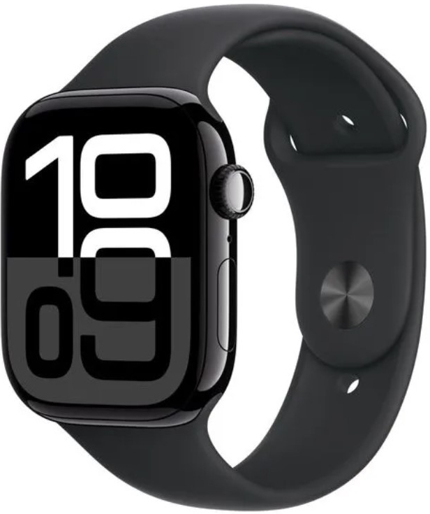 Apple Watch Series 10 GPS + Cellular 46mm Jet Aluminium Case | Sport Band - M/L MWY43ET/A