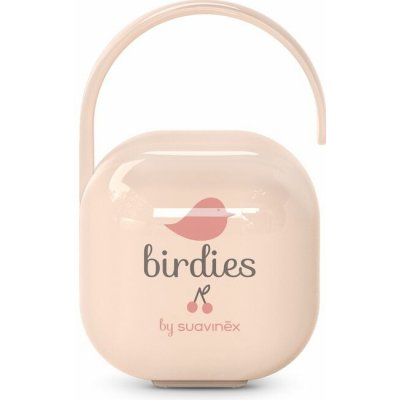 Suavinex Krabička na dudlík Birdies růžová – Zboží Dáma