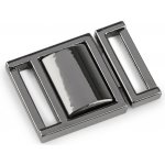 Kovové zapínání / opasková spona, průvlek 16 mm Varianta: 2 nikl černý, Balení: 10 pár – Zboží Dáma