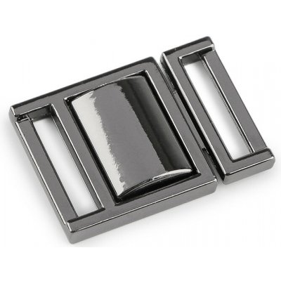 Kovové zapínání / opasková spona, průvlek 16 mm Varianta: 2 nikl černý, Balení: 10 pár – Zboží Dáma