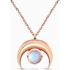 Náhrdelník Royal Fashion 14k zlato vermeil GU-DR17174N-ROSEGOLD-MOONSTONE