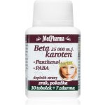 MedPharma Beta karot.25 000 m.j.Panth.+ Paba 37 kapslí – Hledejceny.cz