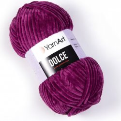 Pletací příze YarnArt DOLCE 766 tmavě růžová, efektní, 100g/120m