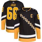 Adidas Pánský dres Jaromír Jágr #68 Pittsburgh Penguins Authentic Player Pro Alternate Black – Zboží Mobilmania
