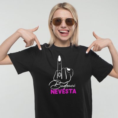 Budoucí nevěsta Dámské Tričko na rozlučku 02 námořní modrá – Zboží Mobilmania