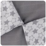 KIKKO KIKKO bambusové ubrousky®BMB 9ks Little Stars Silver Mix 30x30 – Zbozi.Blesk.cz
