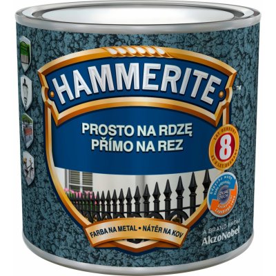 Akzo Nobel Hammerite přímo na rez, 0,25l, kladívkový světle modrý