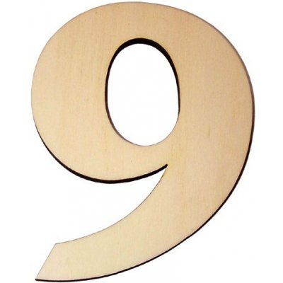 KĽUČKA Domovní číslo popisné Dřevěné přírodní - č.9 – Zboží Mobilmania