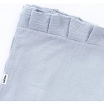 Tulimese Baldachýn mušelínový šedý SAMOSTATNÝ S ROVNÝM OKRAJEM – Zboží Dáma