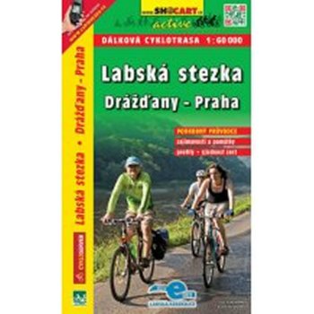 Cykloprůvodce: Labská stezka Praha-Drážďany 1:60 000