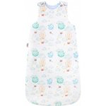 BocioLand Spací vak bavlna Balóny světle modrá bílá – Zboží Mobilmania