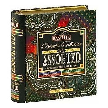 Basilur Tea Export KNIHA ASSORTED ORIENT PLECH PORCOVANÝ 32 sáčků