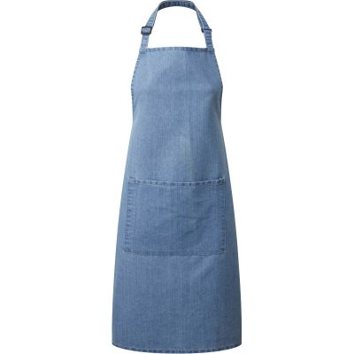 Premier PR154 Zástěra s laclem a kapsou na břiše Colours modrá denim – Hledejceny.cz