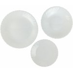 PROHOME Talířová sada bílá vlnitá 18 ks – Hledejceny.cz