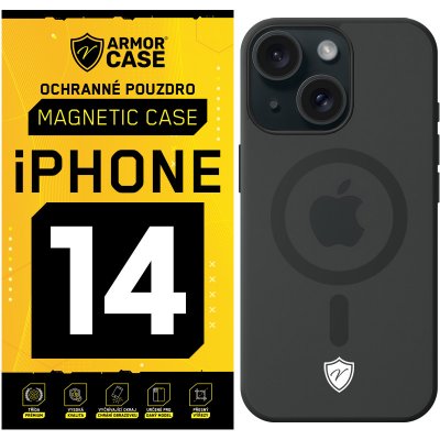 ArmorCase Ochranné zadní pouzdro Magnetic Case pro iPhone 14 Barva: Černá – Zboží Mobilmania
