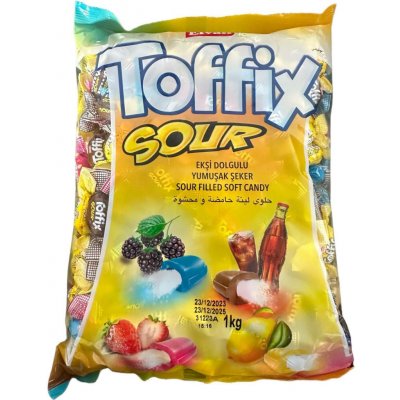 Elvan Toffix Sour měkké plněné kyselé bonbóny 1 kg – Zboží Mobilmania