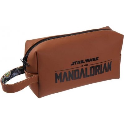 The Mandalorian Dětská cestovní kosmetická taštička Hnědá