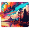 Pouzdro a kryt na mobilní telefon Pouzdro iSaprio Flip s kapsičkami na karty - Colorful Mountains 02 Apple iPhone 6 / 6S