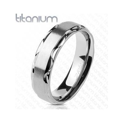 Spikes USA Pánský snubní prsten titan TT1045 6