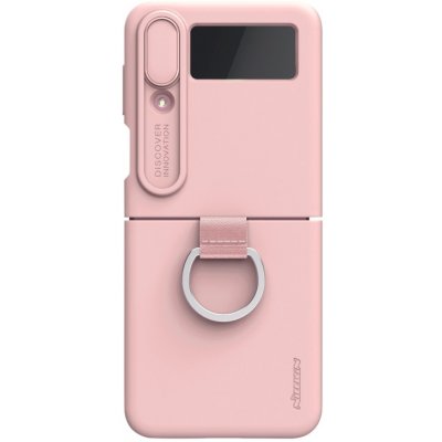 Pouzdro NILLKIN CAM SHIELD SILKY s držákem Samsung Galaxy Z Flip 4 5G růžové – Zboží Mobilmania