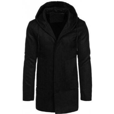 Dstreet pánský jednořadý zimní kabát CX0444 černý – Zboží Dáma