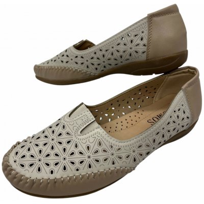 Cosmos Dámské béžové nadměrné mokasíny 01 Béžová – Hledejceny.cz