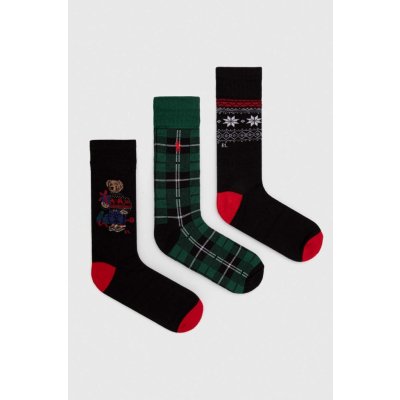 Polo Ralph Lauren ponožky 3-pack pánské 449929120 vícebarevná
