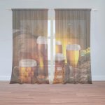 Záclony Krýgly s pivem: 2 ks - 150x250 cm - Sablio – Hledejceny.cz