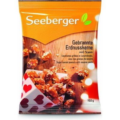 Seeberger Pražené arašídy v cukru se sezamovými semínky 150 g – Zboží Mobilmania