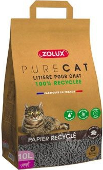 Zolux Podestýlka PURECAT recyklovaná papírová 10 l