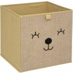 Atmosphera Úložný box juta se zvířátkem 29x29x29 cm – Zboží Dáma