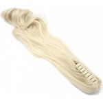 Clip příčesek/culík se skřipcem 100% japonský kanekalon vlnitý - platina – Zboží Mobilmania