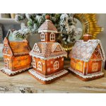 Vánoční perníková chaloupka s Led světýlky Gingerbread House 14*14*25cm 3*AAA Clayre & Eef – Hledejceny.cz