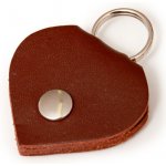 Bafpet Adresová srdíčka kožená na obojky Hnědá45mm x 45mm 01624 – Sleviste.cz