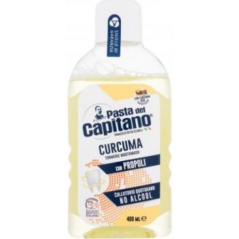 Pasta del Capitano Curcuma con Propoli ústní voda s BIO kurkumou 400 ml