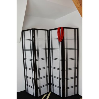 Vingo Paraván černý 132 x 180 cm 132x2 v. 180 – Zboží Dáma