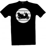 Tričko s potiskem Cestovní motocykl Motorkářská trička pánské černá – Zboží Mobilmania