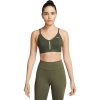 Sportovní podprsenka Nike DRI-FIT INDY khaki