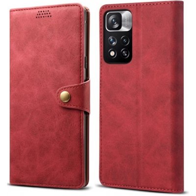 Pouzdro Lenuo Leather Xiaomi Redmi Note 11 Pro+ 5G, červené