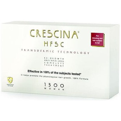 Crescina Transdermic 1300 Re-Growth and Anti-Hair Loss proti vypadávání vlasů pro ženy 20 x 3,5 ml – Zboží Mobilmania
