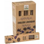 Sanu Babu Vonné tyčinky English Lavendar Natural Masala 23 cm 30 g Orkay – Hledejceny.cz