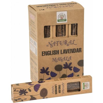 Sanu Babu Vonné tyčinky English Lavendar Natural Masala 23 cm 30 g Orkay – Hledejceny.cz