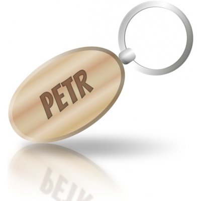 Přívěsek na klíče se jménem Petr