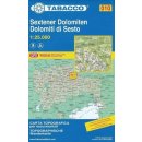 Dolomiti di Sesto 1:25 000 turistická mapa TABACCO 010