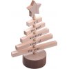 Vánoční dekorace MFP 8886376 Stromeček dřevěný s hvězdou přírodní