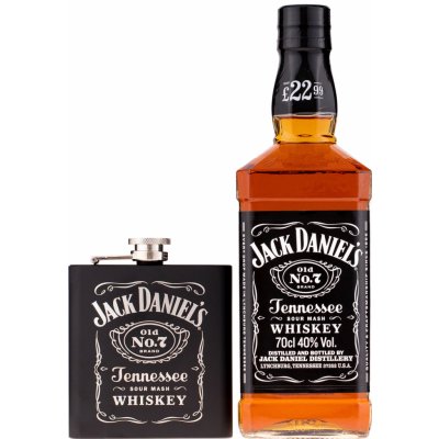 Jack Daniel's No.7 40% 0,7 l (dárkové balení placatka) – Zbozi.Blesk.cz