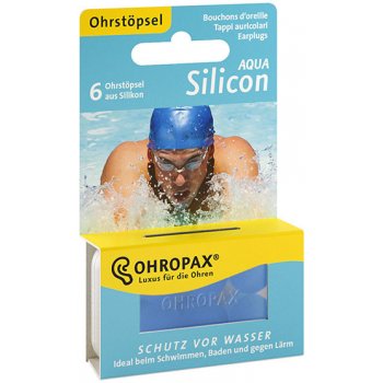 Ohropax Silicon Aqua Silikonové špunty na plavání 3 páry