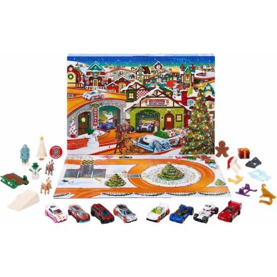 MATTEL HOT WHEELS Adventní kalendář rozkládací s herní plochou – Sleviste.cz